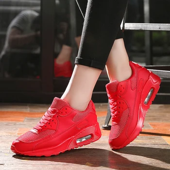 

2019 Women Sneakers Summer Breathable Mesh Brand Shoes for Woman Black Green Red Tenis Feminino Ladies Shoe Basket Femme