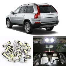 20шт без ошибок белые светодиодные с Canbus светильник автомобильные лампы для 2002-2011 Volvo XC90 Карта Купол багажника номерного знака Лампа внутренняя посылка комплект