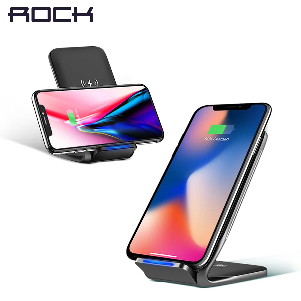 Fast Wireless Charging Pad Stand for Galaxy Note 8 S8 S8 Plus S7 Edge S7 S6 Edge Plus Note 5 2 Coil Wireless Fast Black Standard Charge for iPhone X iPhone 8 iPhone 8 Plus Lepfun iPhone X Wireless Charger