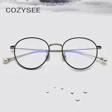 Винтажное стекло для глаз es мужской маленький, Круглый, металлический глаз Стекло es оправа для женщин Оптическое стекло по рецепту очки Oculos de grau