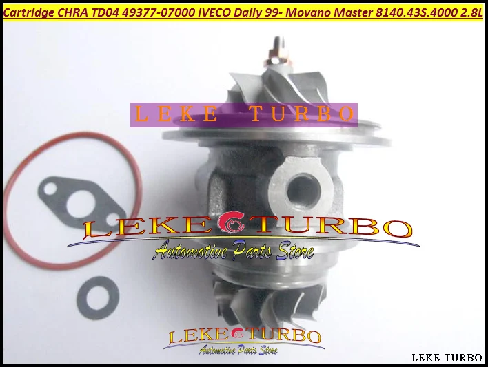 Turbo Cartridge CHRA TD04L 49377-07000 500372214  Turbocharger For Movano Master IVECO Commercial Daily 2.8TD 1999-03 8140.43S.4000 2.8L 125HP (4)
