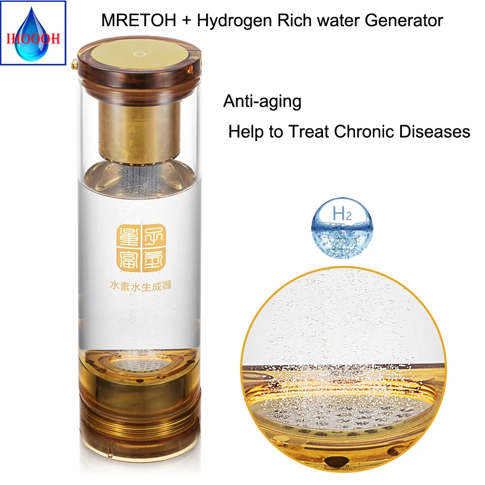 

Water cup Hydrogen Rich generator MRETOH Molecular Resonance Two in one Improve immunity Anti-aging help treat chronic diseases