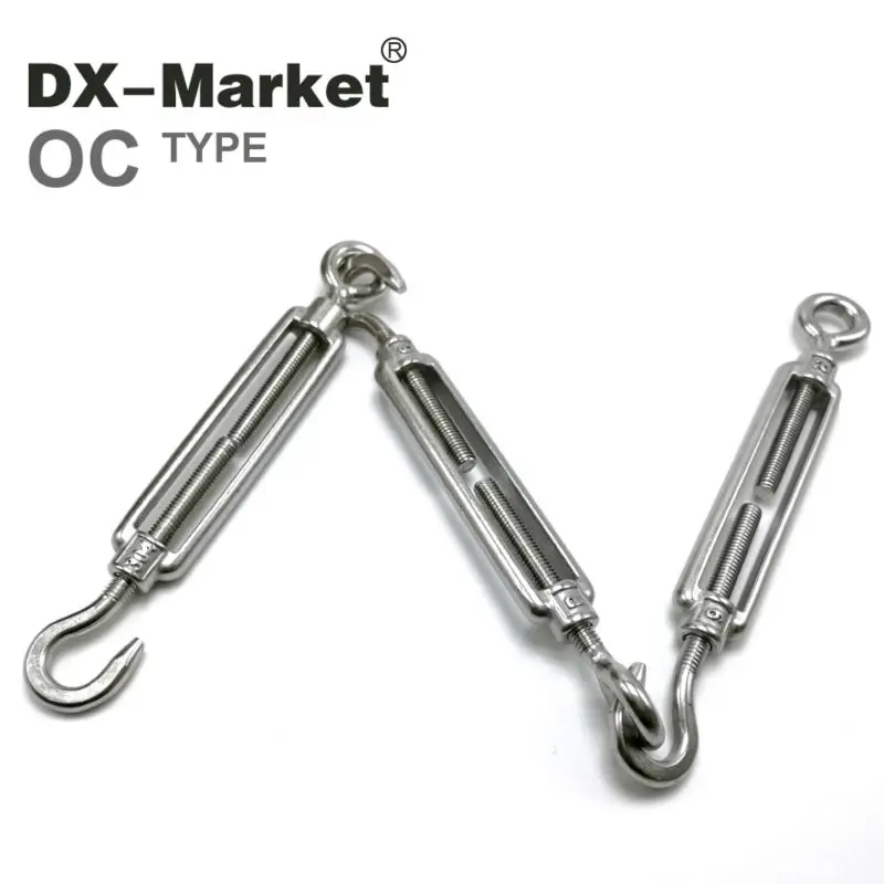 m12 turnbuckle, 2pcs ,304 stainless steel turnbuckle , sus304