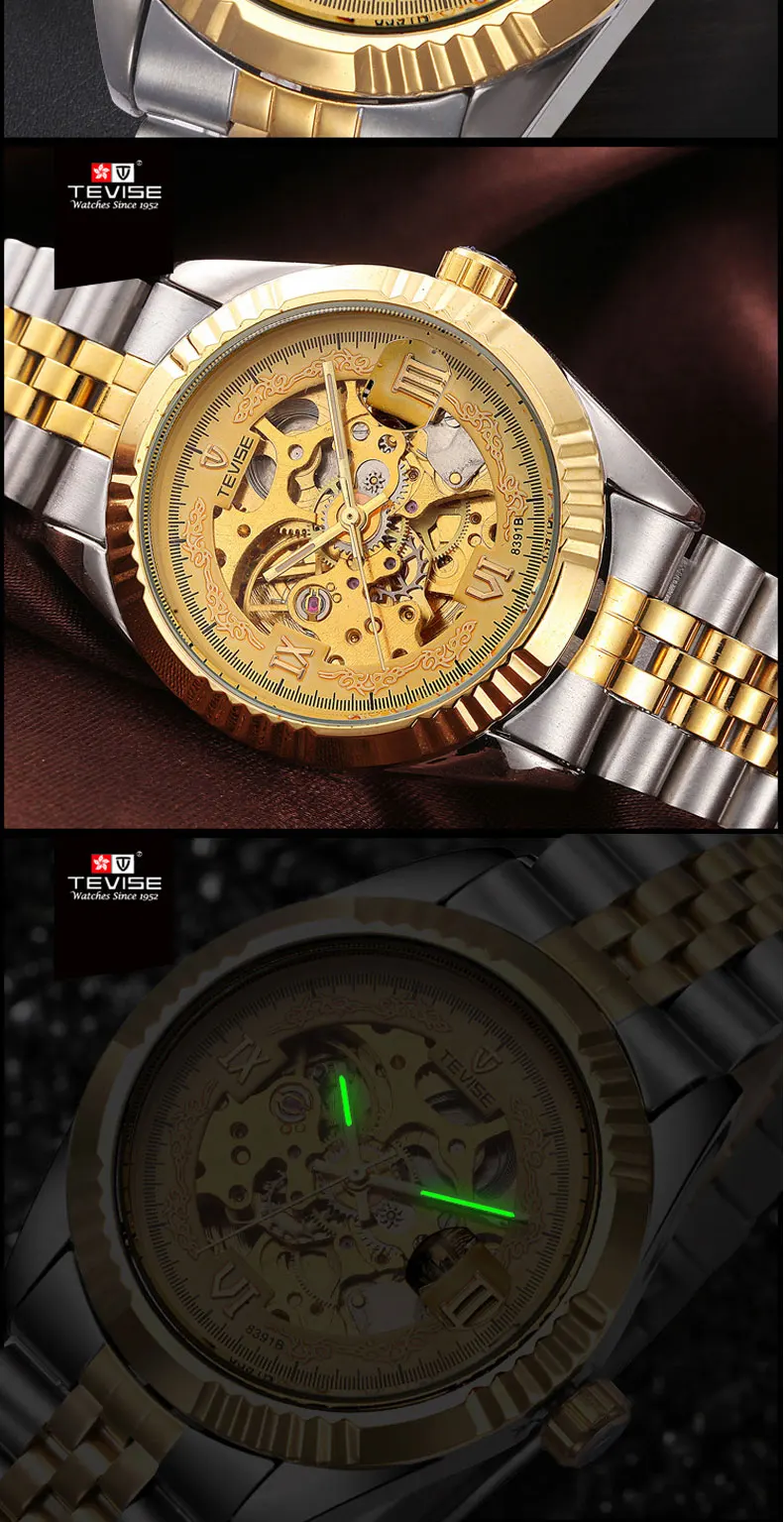 Tevise-New-Number-Sport-Design-Golden-silver-Watch_03