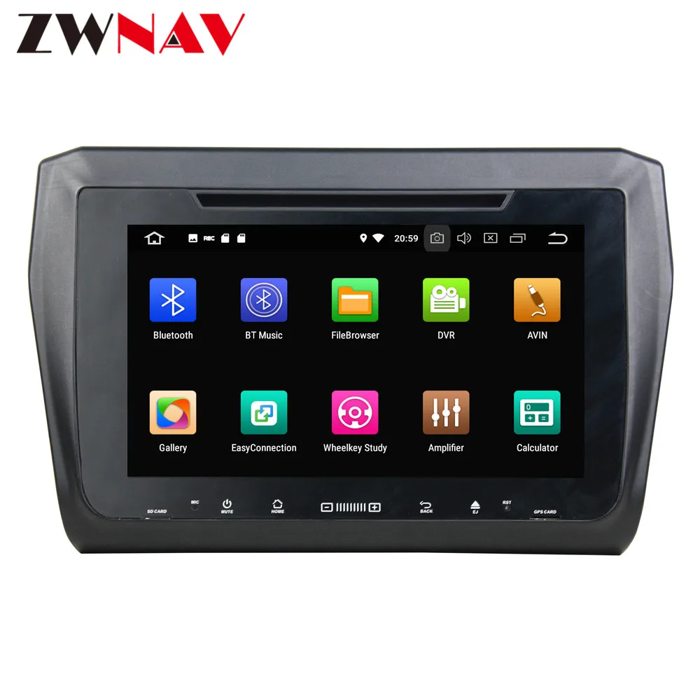 Top ZWNAV Android 9.0 Car CD DVD Player Car GPS Navigation for KIA Morning Picanto 2016 Quad core Radio Music Video Player 4