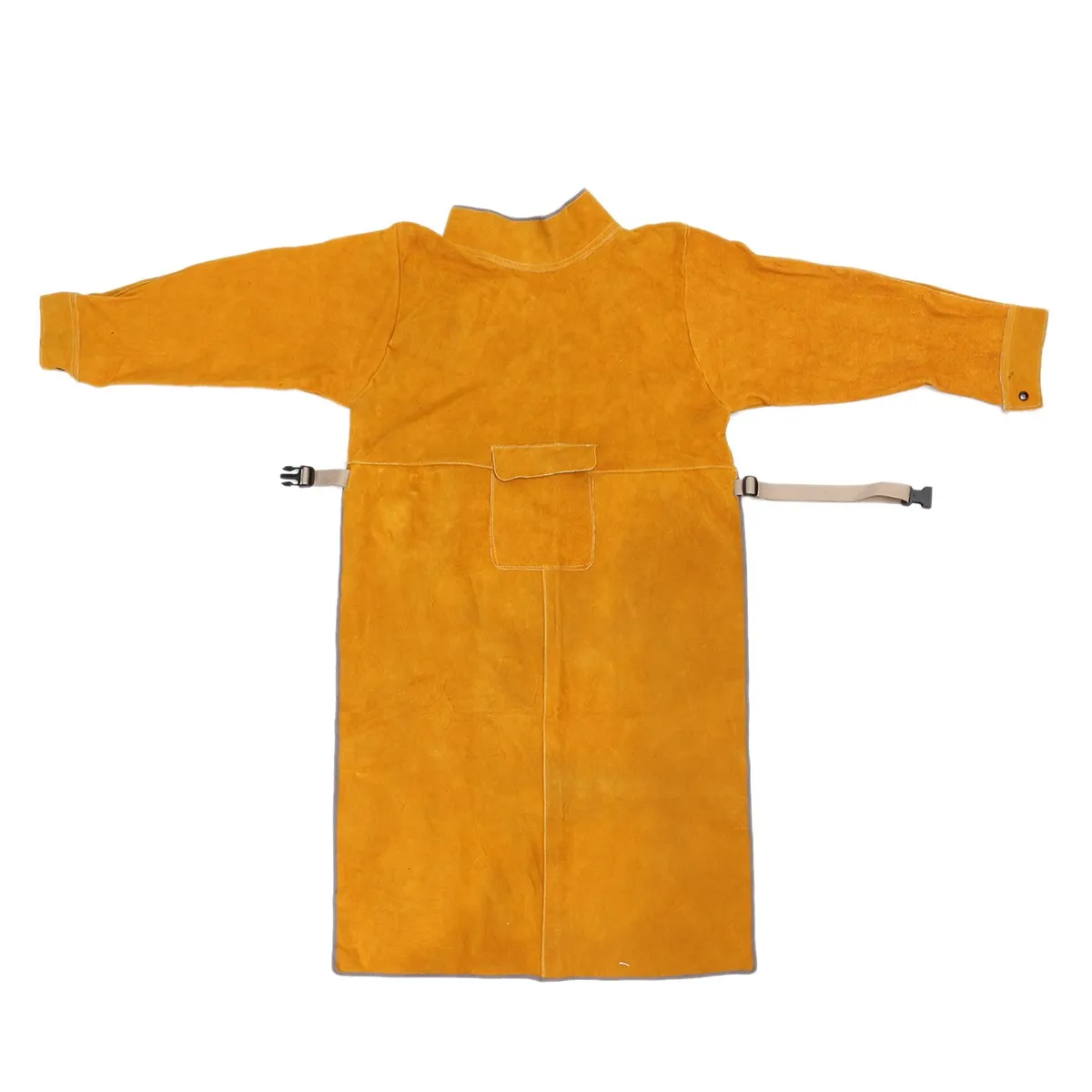 Durable Leather Welding Long Coat Apron Protective Clothing Apparel