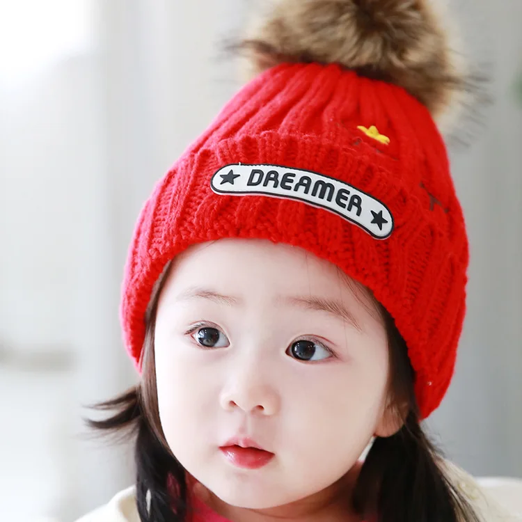 2015 Hats & Caps For Baby 3 24 Months with Letter Labeling Big Ball