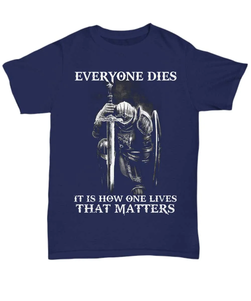 Рыцарь тамплиер футболка воин Футболка для мужчин подарок бой, чтобы жить материя подарок Бог хлопок Мужская Летняя Повседневная модная футболка дизайн