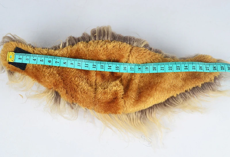 Cute Pet Transfiguration Costume Lion Mane Winter Warm Wig Cat Small Dog Party Clothes Decoration With Ear Pet Apparel Cat Dress5