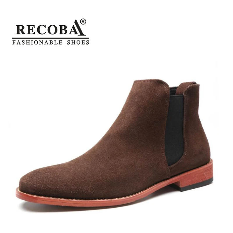 

Men fashion suede chelsea leather boots black large size 45 ankle boots men martin spring western kanye chelsea boots men boots