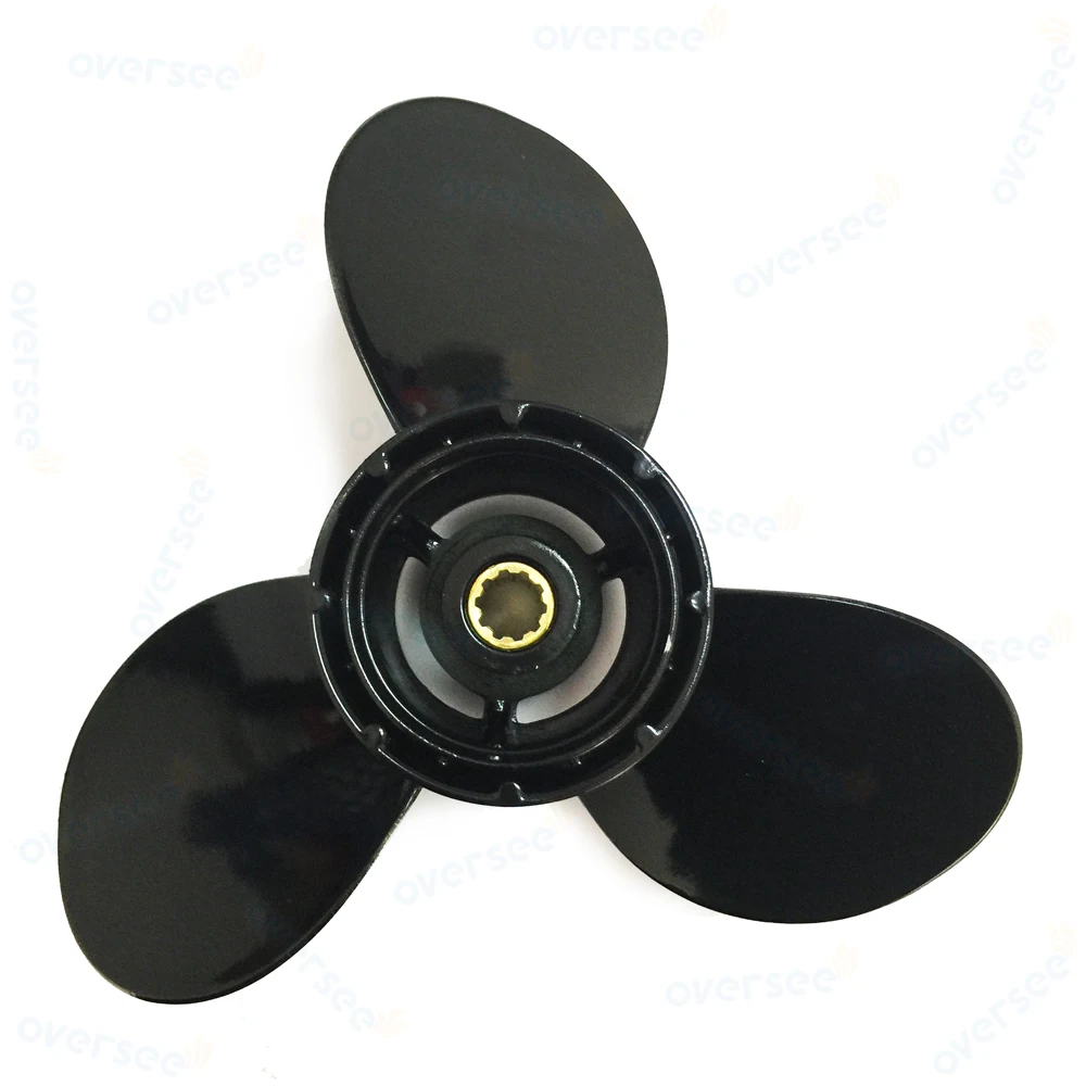 OVERSEE 58100-96341-01 Aluminum Propeller 10 1/4x14 For Fitting Suzuki DT25 DT30 Outboard Engine 