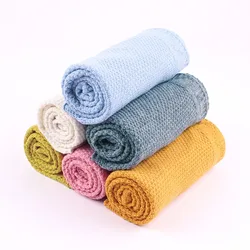 Mantas de Bebé de Punto Súper Suave Recién Nacido Bebes Swaddle Wrap Color Caramelo Niño Infantil Cuna Ropa de Cama Edredón Cochecito Cubierta Mantas de Bebé de Punto Súper Suave Recién Nacido Bebes Swaddle Wrap Color Caramelo Niño Infantil Cuna Ropa de Cama Edredón Cochecito Cubierta