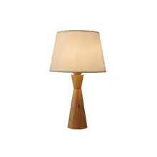 Простые энергосберегающие современные семейные популярных энергосберегающие вентилятор-формы абажур деревянный столб ткань отделки штрафа лампы для чтения