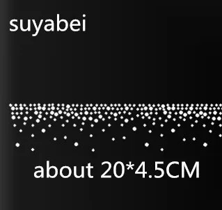 

4pc/lot Dress hem decor sticker iron on crystal transfers desig motif iron on applique patches hot fix rhinestones motif sticker