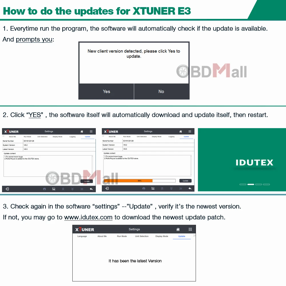 XTUNER E3 V10.7 автоматический сканер+ планшет OBD2 WiFi Полный системы Easydiag автомобильный диагностический инструмент