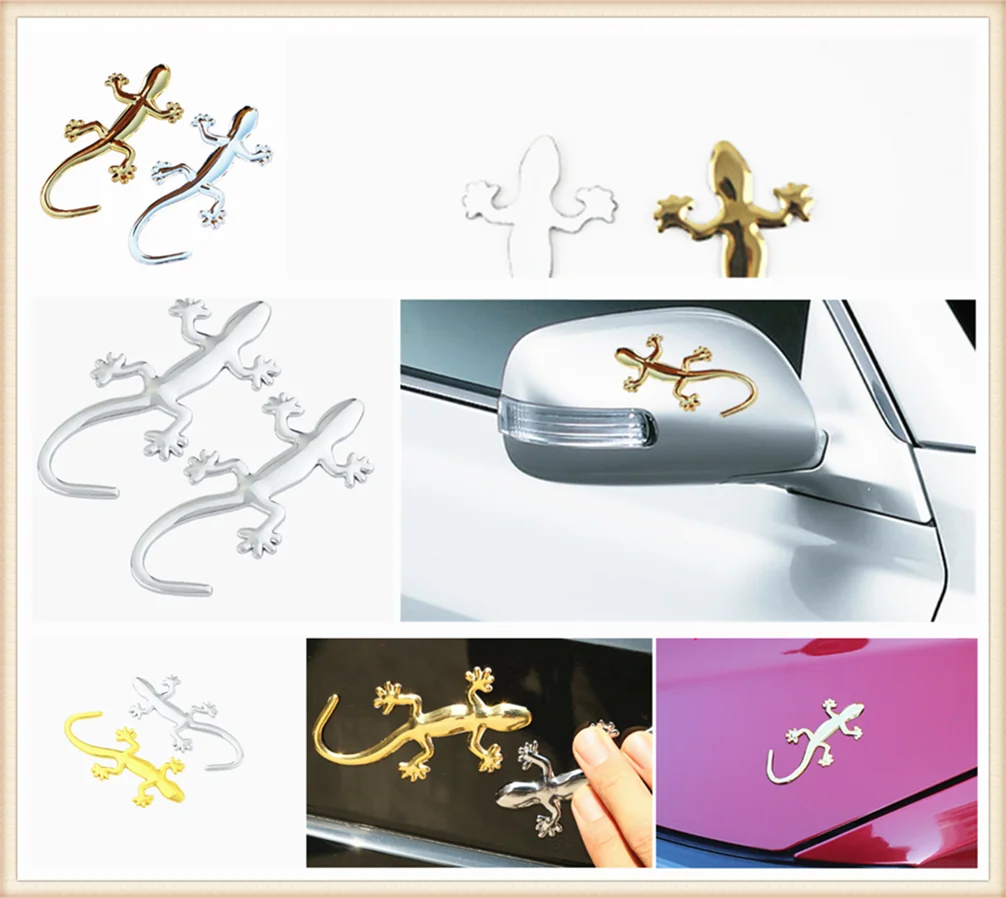 Car Accessories Personality Sticker 3D Lizard Gecko Badge for Mercedes Benz GLC63 GLA45 GLA G650 E63 E-Class A170 | Автомобили и