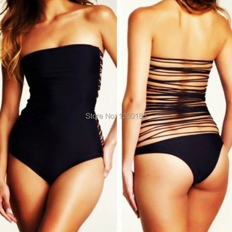 new 2015 plus size XL Women's Strings Back Monokini Bathing Suit sexy