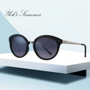 

YOK'S Vintage Oversized Cat Eye Sunglasses Women Brand PC Leopard Decoration Sun Glasses UV400 Coating Shade Multicolor WN1306
