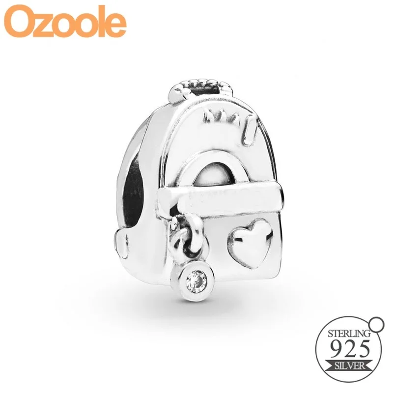 

2019 New Spring Authentic 925 Sterling Silver Adventure Bag Charm Bead Fit European Original Bangle Bracelets Jewelry Women Gift