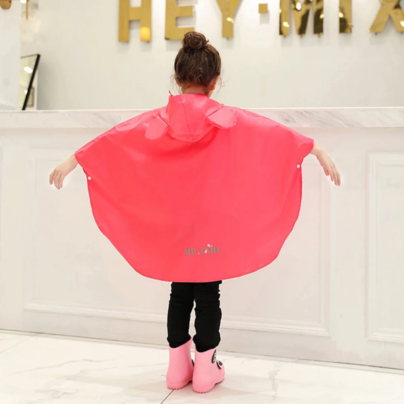 

Fashion children's polyester environmental protection children's raincoat Cute one-piece cloak student raincoat