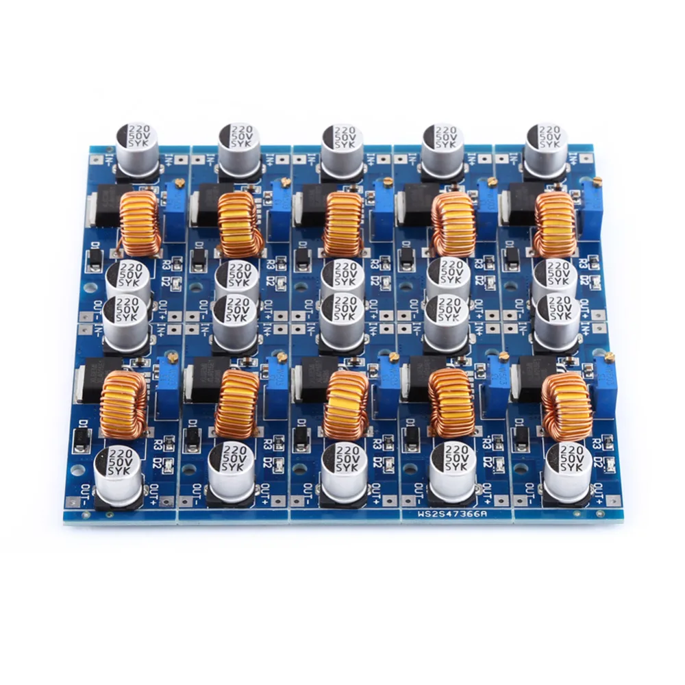 

10PCS/Lot DC-DC Buck Converter 5A XL4015 Non-isolated Step Down Adjustable Power Supply Module Lithium Charger Voltage Module