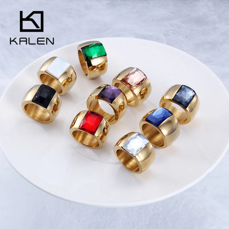 Stainless Steel Rings For Women gold color rings stainless steel ring finger ring gold color ring
