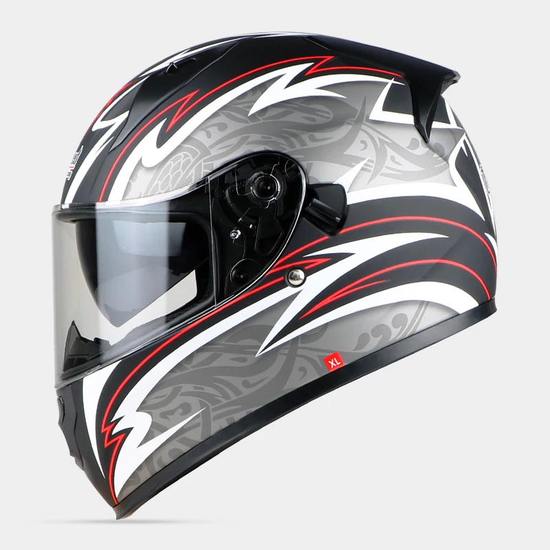 Бренд moto rcycle полный шлем для взрослых мужские cascos capacete мотоциклетный шлем moto cross шлемы с двойными линзами T129 - Цвет: 13