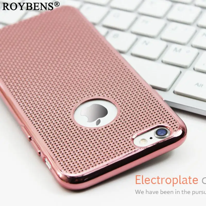 Для iPhone 6 Чехол для S чехол Bling роскошь теплостойкость мягкий силиконовый Rosegold