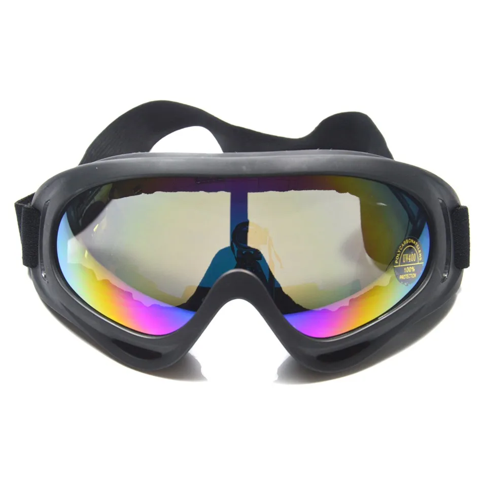 Спорт на открытом воздухе белая рамка ЦВЕТНЫЕ ЛИНЗЫ ДЛЯ ВЗРОСЛЫХ снегоход Сноуборд Защитные очки для скейтбординга сноубординга X400 УФ защитные очки
