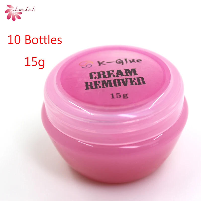 

Free Shipping 10 bottle K-glue Pink Cream Remover for Eyelash Extensions 15g