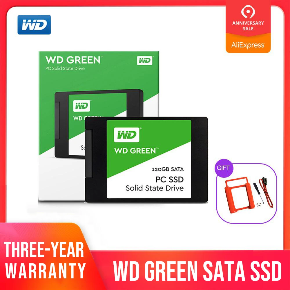 Western Digital 120GB 240GB WD SSD GREEN PC Внутренний твердотельный накопитель для ноутбука Внутренний жесткий диск SATA 6 ГБ/сек. для ноутбука