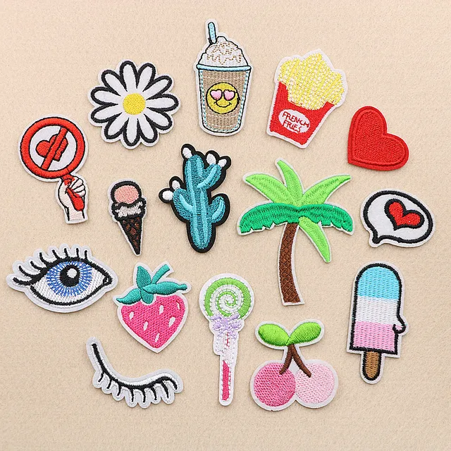 1 Set Children Patches for Clothes Patch Embroidered Patches for