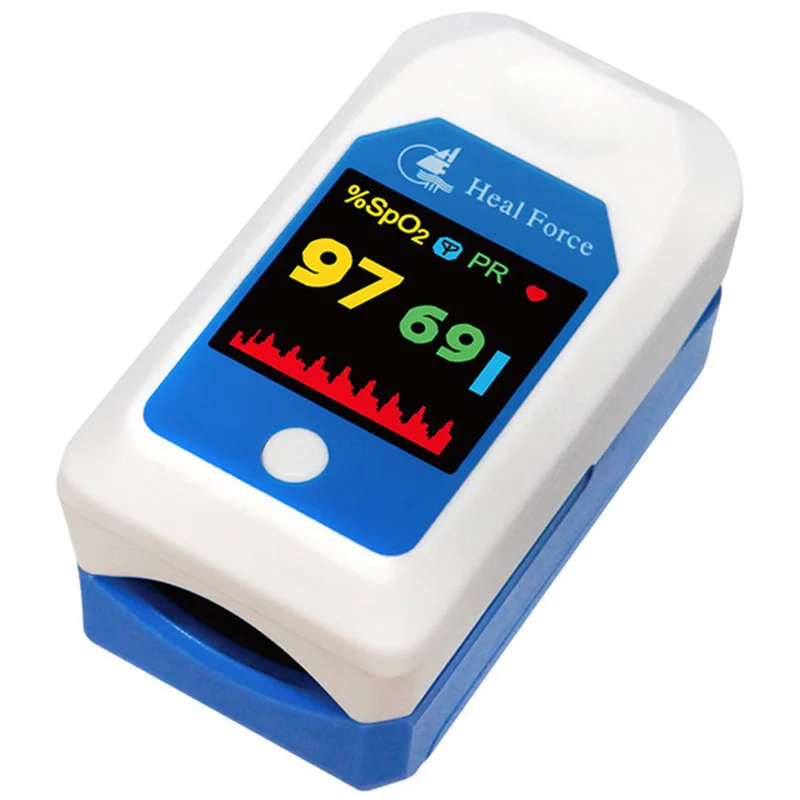 

Home Oximeter OLED Display Waveform Record Strong Anti-Interference Smart Power Saving Audible Alarm No Battery Delivery