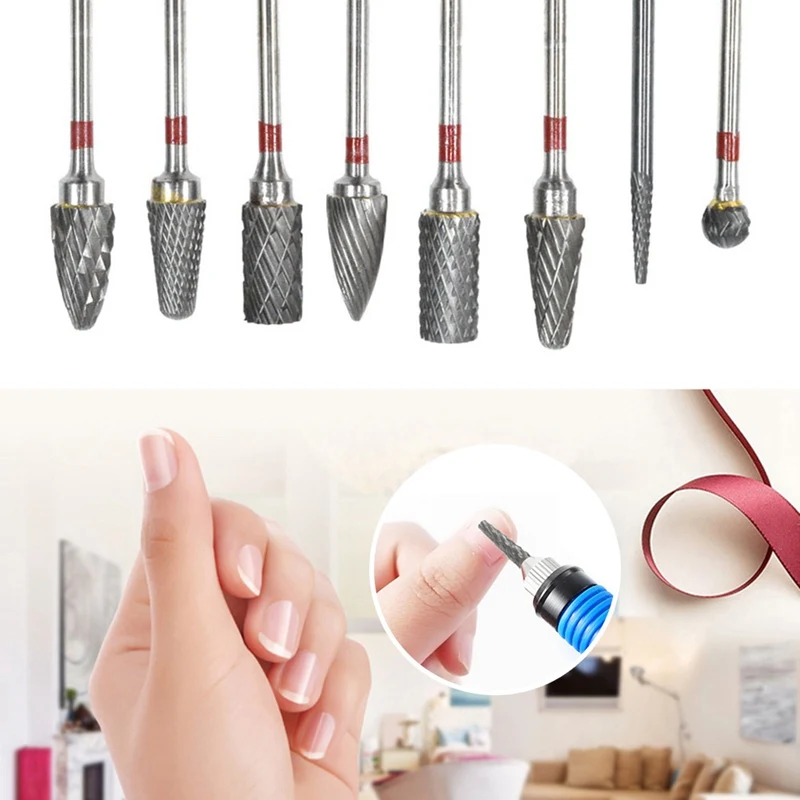 

1pcs Tungsten Carbide Nail Drill Bits Manicure Strawberries Milling Cuticle Cutters For Pedicure Nail Files Nail Art Tool