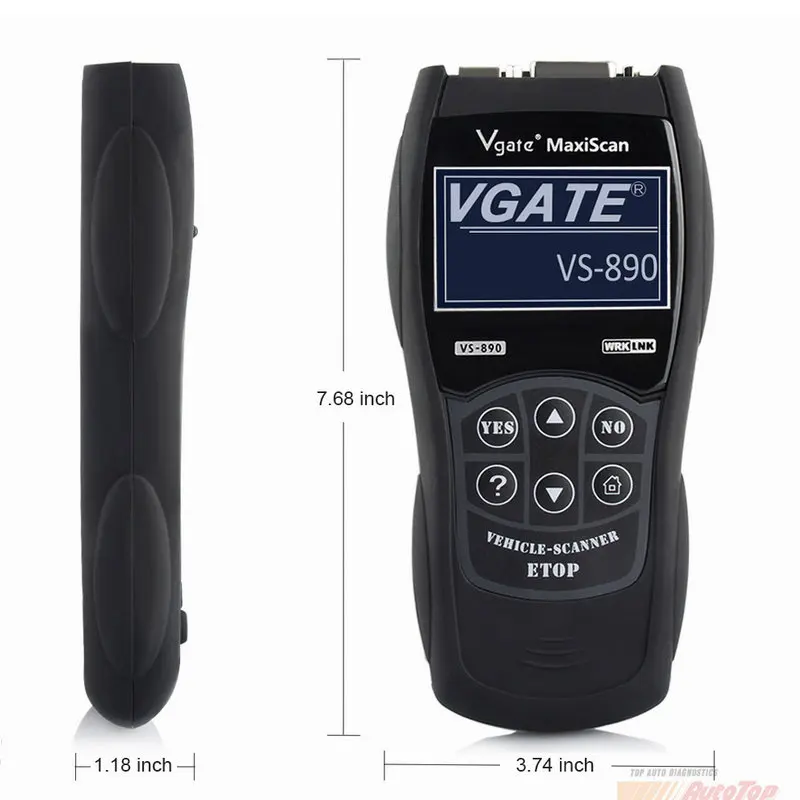 OBD2 сканер Maxiscan Vgate VS890 OBD считыватель кодов неисправностей двигателя анализатор