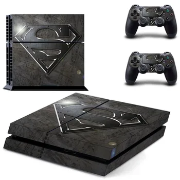 

DC Superman PS4 Skin Sticker Decal Vinyl for Sony Playstation 4 Console and 2 Controllers PS4 Skin Sticker