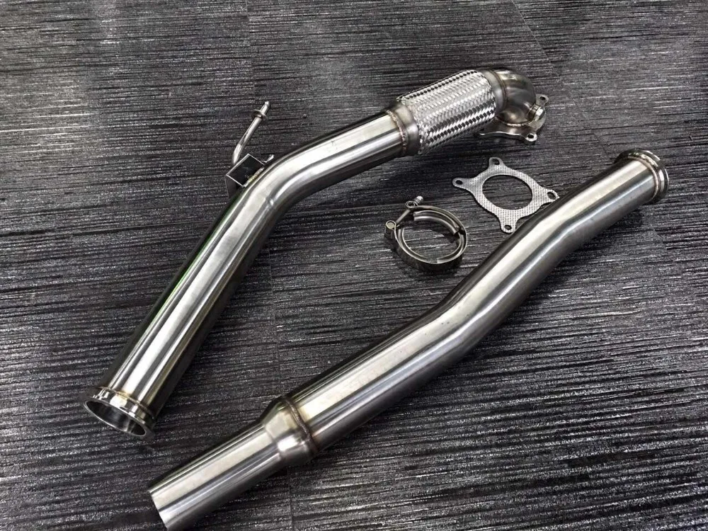 3 Exhaust Downpipe Down Pipe for VW 06-10 Golf GTI Jetta MKV MK5 2.0T FSI Turbo 3 Exhaust Downpipe Down Pipe for VW 06-10 Golf GTI Jetta MKV MK5 2.0T FSI Turbo
