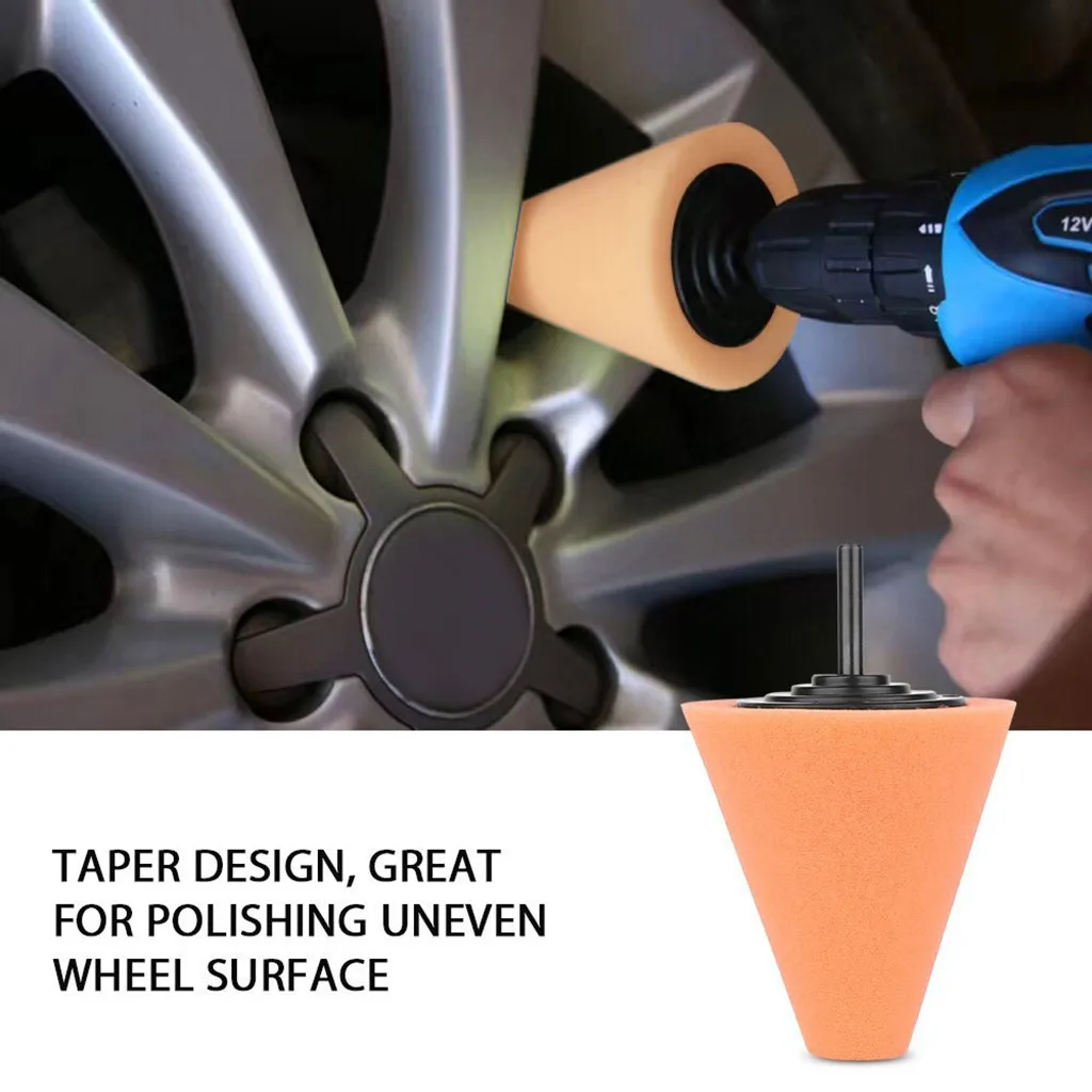 

Car Cone Foam Pad Polisher Buffer Sponge Towel Ball for Automotive Car Wheels Hub Care Multi-colored sell like hot cakes 0.8