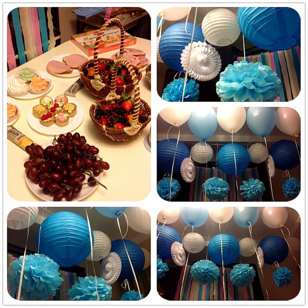 Комплект из 13(голубой, розовый) вечерние украшения в пляжную тематику под морем, вечерние комплекты для девочек и мальчиков на день рождения, на день рождения, на 1 день рождения