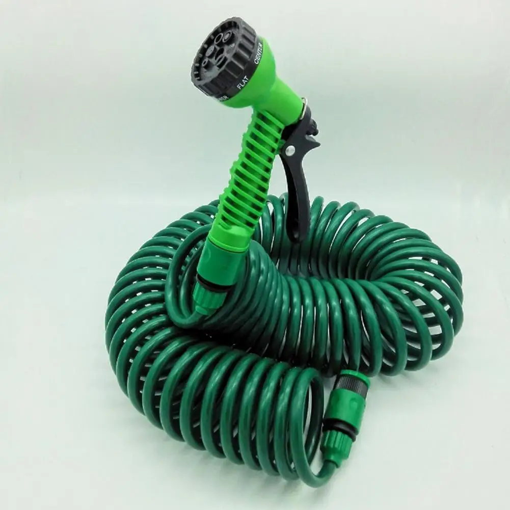 

15m Watering Irrigation Spring Tube Car Wash Water Gun 8 Function with Nozzle Flexible Portable Expandable Garden Water Hose
