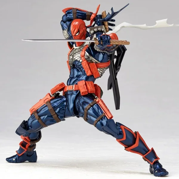  DC Comics Amazing Yamaguchi Revoltech No 011 Deathstroke Action Figure Collectible For Kids Toys Gi