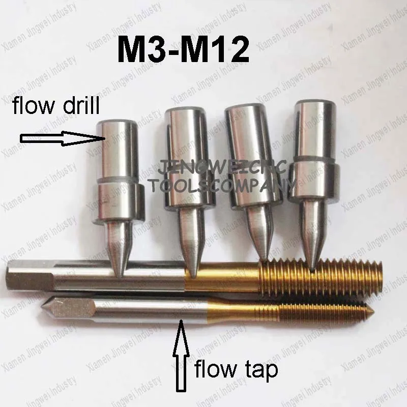 

Tunsten carbide flow drill M3 M4 M5 M6 M8 M10 M12 form drill standard round type and thread forming tap