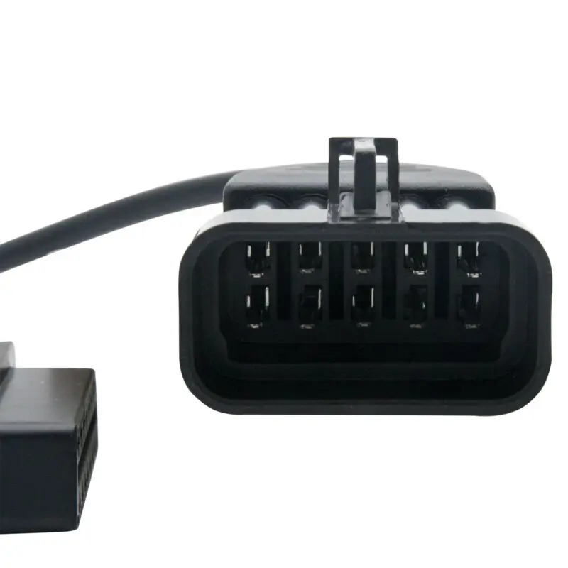 10 Pins to 16 наклонных штрихов OBD OBD2 диагностический Соединительный адаптер кабель
