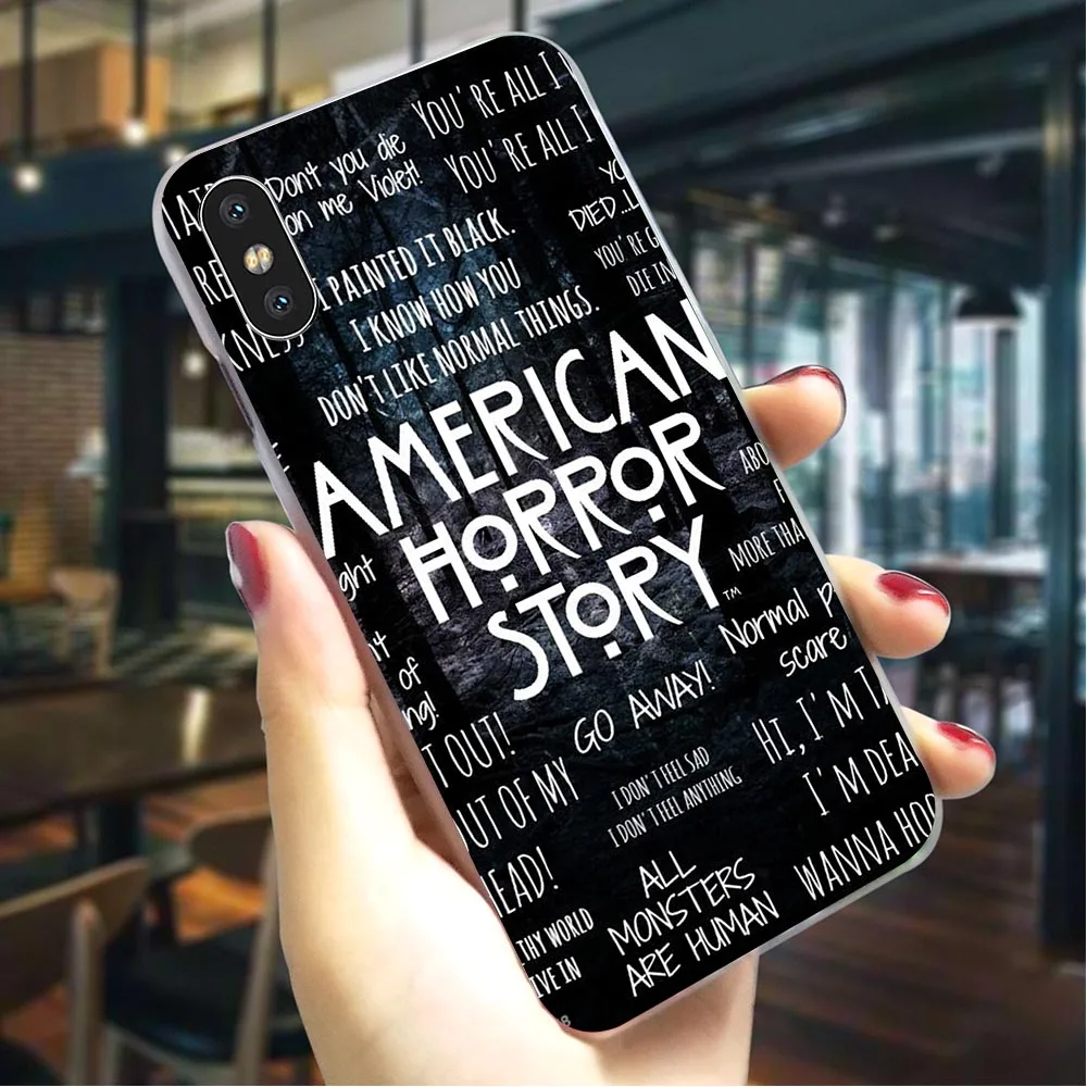 ТВ American Horror Story чехол для телефона чехол для iPhone 5S 5 SE 6 6S Plus/6 Plus/6 S Plus 7 8/7 8 плюс X XS XR Xs Max жесткий чехол с принтом - Цвет: K1021407