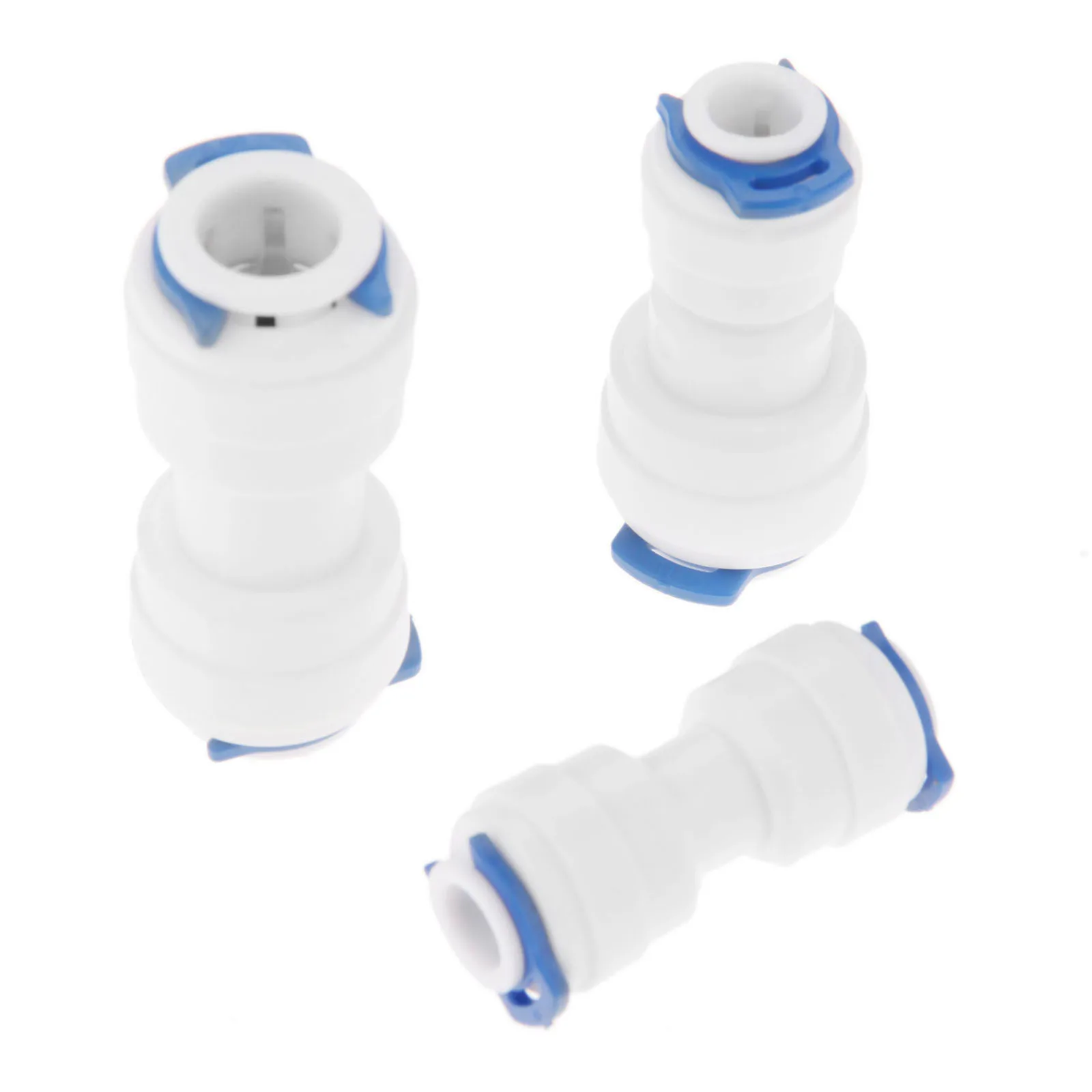 5Pcs 1/4" 3/8" OD Straight Equal Union Fitting Connection for Water Filters / RO System Quick Fitting Reverse Osmosis Connector