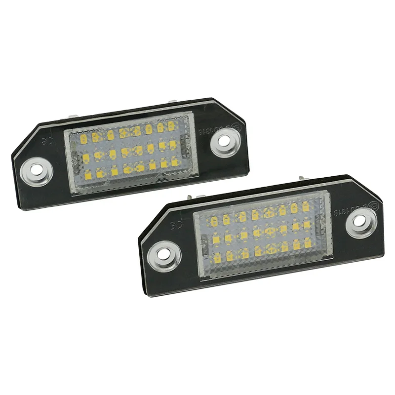 

2Pcs/Set LED Number License Plate Lights Pure White Color For Ford Focus C-MAX MK2 03-08 Top Quality