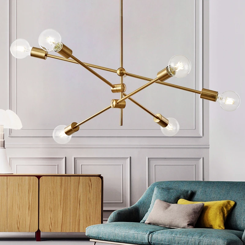 

Classic Rotatable Ceiling Lamp plating Process For Living Room Vintage Loft Ceiling Lamps for Home Lighting Fixtures