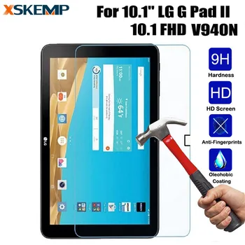 

For LG GPAD 2 V940N 10.1 Anti-Scratch No Fingerprint New Tempered Glass LCD Screen Protector Clear Tablet Protective Guard Film