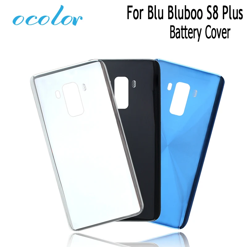 

ocolor For Blu Bluboo S8 Plus Battery Cover Colorful Bateria Back Cover Replacement For Blu Bluboo S8 Plus Phone Accessories