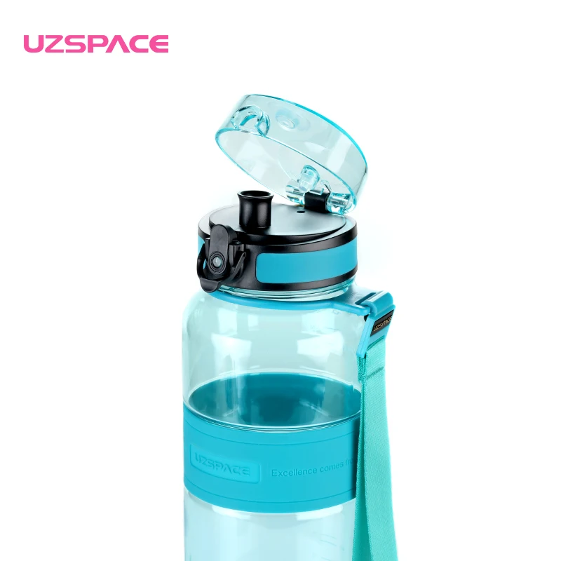 UZSPACE Infuser бутылка воды Откидной герметичной крышкой с одним нажатием открыть-нетоксичные BPA бесплатно и экологичный Тритан Co-поли